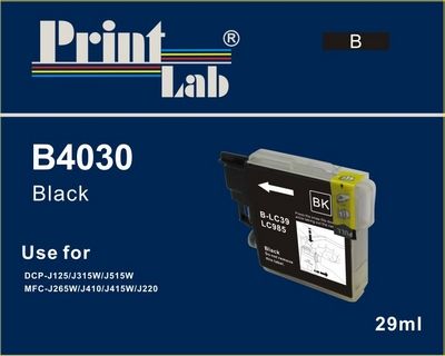 PrintLab Tintenpatrone Black 
 29ml kompatibel mit Brother LC-985BK