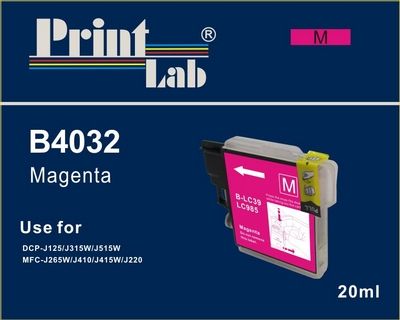 PrintLab Tintenpatrone Magenta 20ml kompatibel mit Brother LC-985M