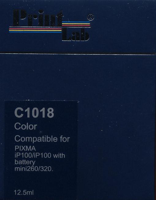 PrintLab Tintenpatrone C / M / Y 12,5ml kompatibel mit Canon CLI-36CL Pixma IP100 IP100V IP110