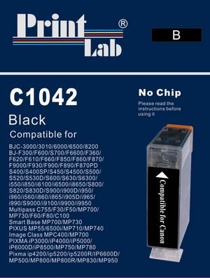PrintLab Tintenpatrone Black ohne CHIP
 28ml kompatibel mit Canon BCI-3eBK