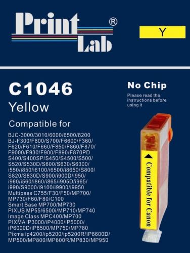 PrintLab Tintenpatrone Yellow 13ml kompatibel mit Canon BCI-6Y