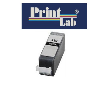 PrintLab Tintenpatrone Black mit Chip
 21ml kompatibel mit Canon PGI-520BK Pixma IP3600 MP540 MP640