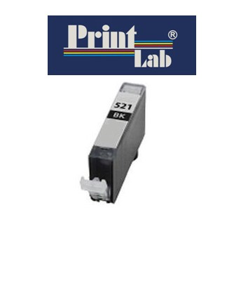 PrintLab Tintenpatrone Black 10,5ml kompatibel mit Canon CLI-521BK Pixma IP3600 MP540 MP640