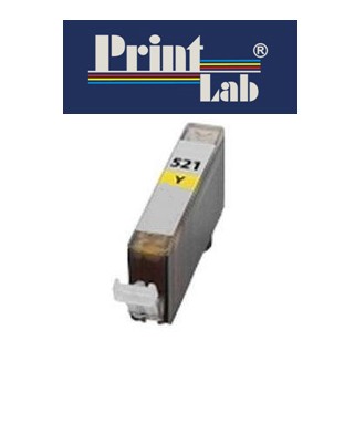 PrintLab Tintenpatrone Yellow 10,5ml kompatibel mit Canon CLI-521Y Pixma IP3600 MP540 MP640