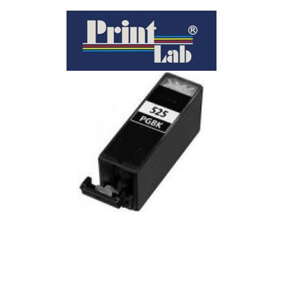 PrintLab Tintenpatrone Black mit Chip
 21ml kompatibel mit Canon PGI-525BK Pixma MG5350 MG6150 MG8250