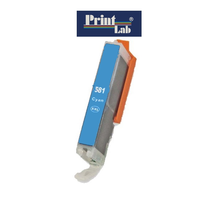 PrintLab Tintenpatrone Cyan 12ml kompatibel mit Canon CLI-581XXL CY Pixma TS6150 TS8150 TR7550