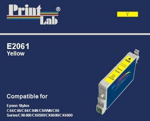 PrintLab Tintenpatrone Yellow 16ml kompatibel mit Epson T0444