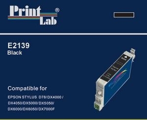 PrintLab Tintenpatrone Black 11ml kompatibel mit Epson T0711 Stylus D92 DX4050 SX205 SX405