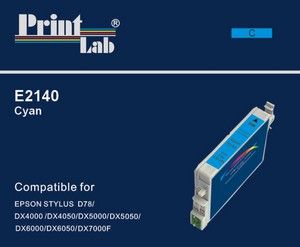 PrintLab Tintenpatrone Cyan 11ml kompatibel mit Epson T0712 Stylus D92 DX4050 SX205 SX405