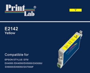 PrintLab Tintenpatrone Yellow 11ml kompatibel mit Epson T0714 Stylus D92 DX4050 SX205 SX405