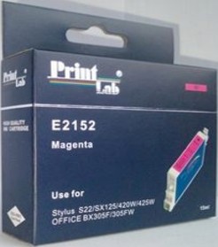 PrintLab Tintenpatrone Magenta 15ml kompatibel mit Epson T1283 Stylus S22 SX125 SX420W SX430W