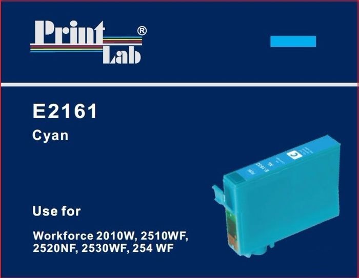 PrintLab Tintenpatrone Cyan 15ml kompatibel mit Epson T1632 Workforce WF 2010W 2530WF 2540WF
