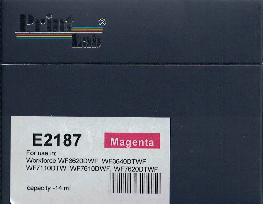 PrintLab Tintenpatrone Magenta 14ml kompatibel mit Epson T2703 Workforce 3620DWF 3640DTWF 7110DTW 7610DWF