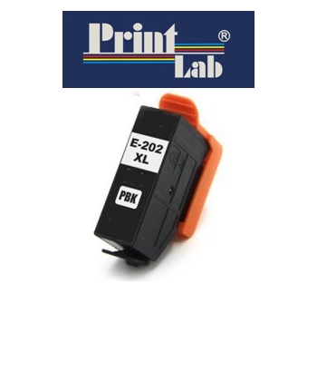 PrintLab Tintenpatrone Photo Black 13ml kompatibel mit Epson T02H1(202xl) Expression Premium XP 6000 XP6005 XP6100 XP6105