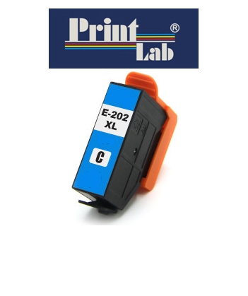 PrintLab Tintenpatrone Cyan 13ml kompatibel mit Epson T02H2(202xl) Expression Premium XP 6000 XP6005 XP6100 XP6105